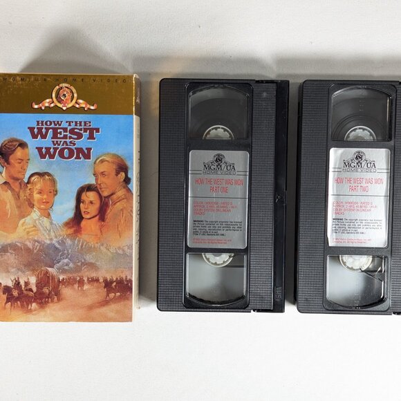 3/$15 HOW THE WEST WAS WON 1962 Double VHS tapes - Picture 8 of 10